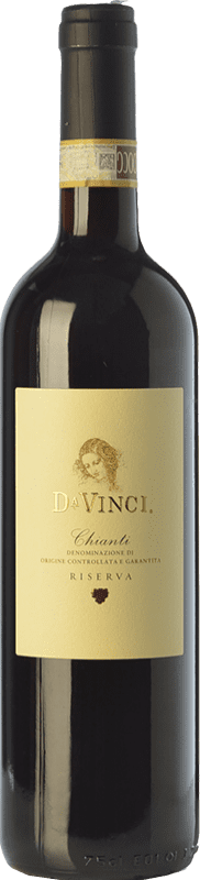 12,95 € Бесплатная доставка | Красное вино Leonardo da Vinci Da Vinci Резерв D.O.C.G. Chianti Тоскана Италия Merlot, Sangiovese бутылка 75 cl
