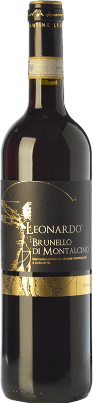 39,95 € Бесплатная доставка | Красное вино Leonardo da Vinci Leonardo D.O.C.G. Brunello di Montalcino Тоскана Италия Sangiovese бутылка 75 cl