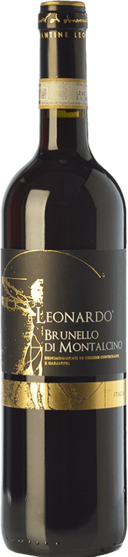 44,95 € Бесплатная доставка | Красное вино Leonardo da Vinci Leonardo D.O.C.G. Brunello di Montalcino Тоскана Италия Sangiovese — Санджовезе Бутылка 75 cl