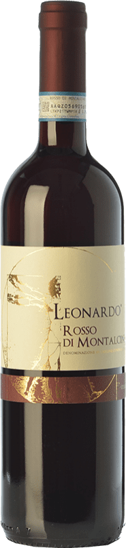 14,95 € Бесплатная доставка | Красное вино Leonardo da Vinci Leonardo D.O.C. Rosso di Montalcino Тоскана Италия Sangiovese бутылка 75 cl