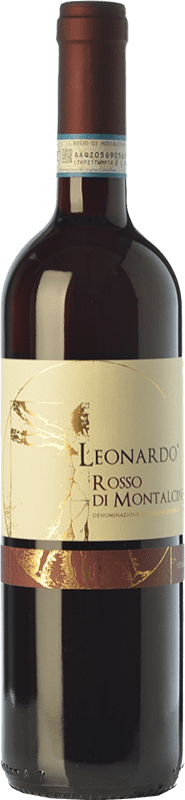 15,95 € Envio grátis | Vinho Tinto Leonardo da Vinci Leonardo D.O.C. Rosso di Montalcino Tuscany Itália Sangiovese 75 cl