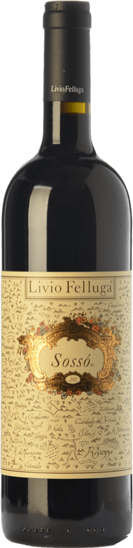 43,95 € Free Shipping | Red wine Livio Felluga Sossò D.O.C. Colli Orientali del Friuli Friuli-Venezia Giulia Italy Merlot, Riflesso dal Peduncolo Rosso, Pignolo Bottle 75 cl