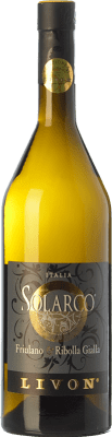 21,95 € Spedizione Gratuita | Vino Bianco Livon Solarco D.O.C. Collio Friuli-Venezia Giulia Italia Friulano, Rhoditis 75 cl
