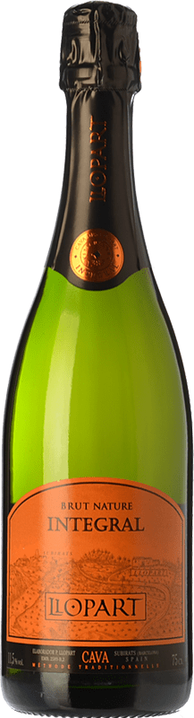 22,95 € Envío gratis | Espumoso Blanco Llopart Integral Brut Nature Reserva D.O. Cava Cataluña España Macabeo, Chardonnay, Parellada Botella 75 cl