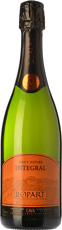 23,95 € Spedizione Gratuita | Spumante bianco Llopart Integral Brut Nature Riserva D.O. Cava Catalogna Spagna Macabeo, Chardonnay, Parellada Bottiglia 75 cl