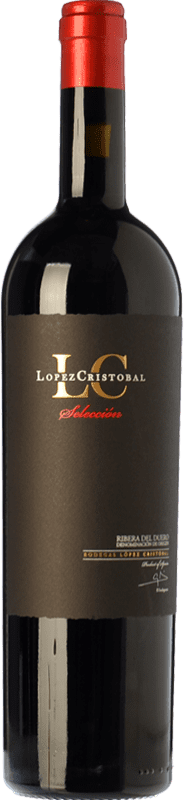 41,95 € 免费送货 | 红酒 López Cristóbal Selección 岁 D.O. Ribera del Duero 卡斯蒂利亚莱昂 西班牙 Tempranillo 瓶子 75 cl