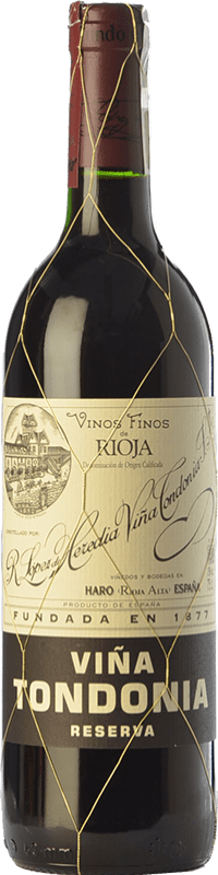 26,95 € Kostenloser Versand | Rotwein López de Heredia Viña Tondonia Reserve — Gereift D.O.Ca. Rioja La Rioja Spanien Tempranillo, Garnacha — Grenache, Graciano, Mazuelo Halbflasche 37 cl