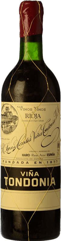 282,95 € Kostenloser Versand | Rotwein López de Heredia Viña Tondonia Große Reserve — Lange Reifung D.O.Ca. Rioja La Rioja Spanien Tempranillo, Garnacha — Grenache, Graciano, Mazuelo Flasche 75 cl