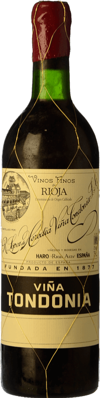 186,95 € Envío gratis | Vino tinto López de Heredia Viña Tondonia Gran Reserva D.O.Ca. Rioja La Rioja España Tempranillo, Garnacha, Graciano, Mazuelo Botella 75 cl