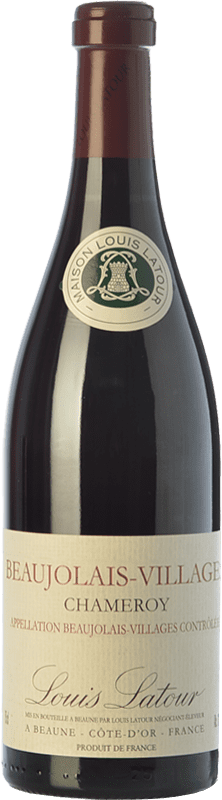 18,95 € 免费送货 | 红酒 Louis Latour Chameroy 年轻的 A.O.C. Beaujolais-Villages 博若莱 法国 Gamay 瓶子 75 cl