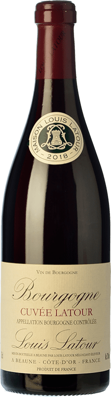 35,95 € 免费送货 | 红酒 Louis Latour Cuvée Latour 岁 A.O.C. Bourgogne 勃艮第 法国 Pinot Black 瓶子 75 cl