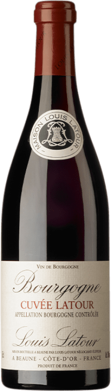 36,95 € Spedizione Gratuita | Vino rosso Louis Latour Cuvée Latour Crianza A.O.C. Bourgogne Borgogna Francia Pinot Nero Bottiglia 75 cl