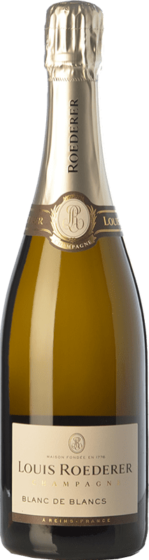 129,95 € Free Shipping | White Sparkling Wine Louis Roederer Blanc de Blancs Grand Reserve — Long Barrel-Aged A.O.C. Champagne Champagne France Chardonnay Bottle 75 cl