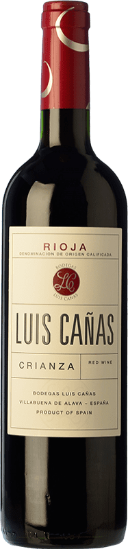 15,95 € 送料無料 | 赤ワイン Luis Cañas 高齢者 D.O.Ca. Rioja ラ・リオハ スペイン Tempranillo, Grenache ボトル 75 cl