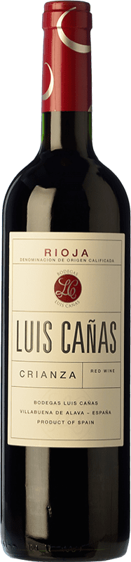 14,95 € Envio grátis | Vinho tinto Luis Cañas Crianza D.O.Ca. Rioja La Rioja Espanha Tempranillo, Grenache Garrafa 75 cl