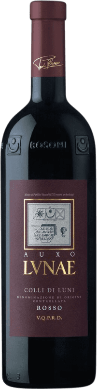 19,95 € Spedizione Gratuita | Vino rosso Lunae Auxo D.O.C. Colli di Luni Liguria Italia Sangiovese, Canaiolo, Ciliegiolo Bottiglia 75 cl