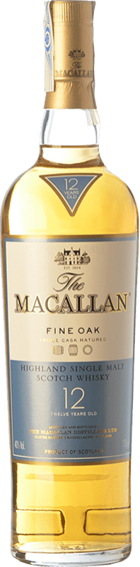 55,95 € Envío gratis | Whisky Single Malt Macallan Fine Oak Highlands Reino Unido 12 Años Botella 70 cl