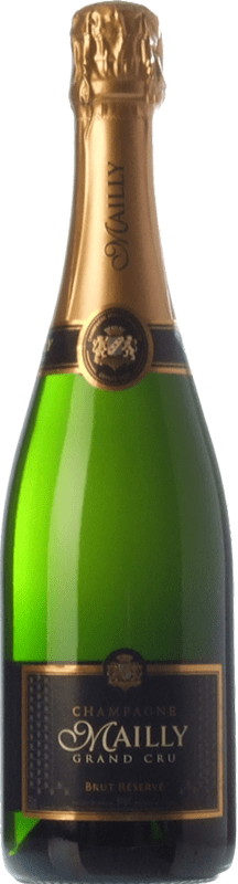 41,95 € 免费送货 | 白起泡酒 Mailly Grand Cru 香槟 预订 A.O.C. Champagne 香槟酒 法国 Pinot Black, Chardonnay 瓶子 75 cl