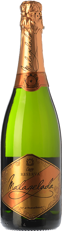 11,95 € Envio grátis | Espumante branco Malagelada Brut Nature Reserva D.O. Cava Catalunha Espanha Macabeo, Xarel·lo, Parellada Garrafa 75 cl