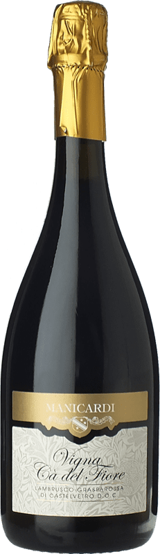 12,95 € Envoi gratuit | Vin Rouge Manicardi Vigna Cà del Fiore D.O.C. Lambrusco Grasparossa di Castelvetro Émilie-Romagne Italie Lambrusco Bouteille 75 cl