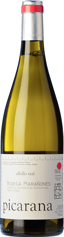 12,95 € Free Shipping | White wine Marañones Picarana Aged D.O. Vinos de Madrid Madrid's community Spain Albillo Bottle 75 cl