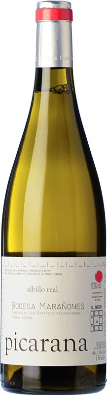 43,95 € Kostenloser Versand | Weißwein Marañones Picarana Alterung D.O. Vinos de Madrid Gemeinschaft von Madrid Spanien Albillo Flasche 75 cl
