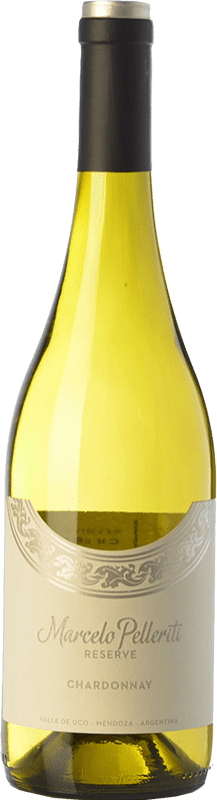 15,95 € Envio grátis | Vinho branco Pelleriti Reserva I.G. Valle de Uco Vale do Uco Argentina Chardonnay Garrafa 75 cl