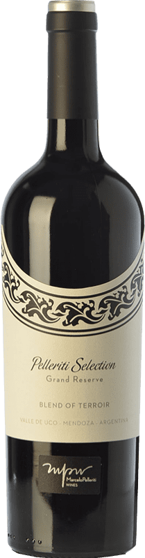 29,95 € Free Shipping | Red wine Pelleriti Selection Blend of Terroir Reserva I.G. Valle de Uco Uco Valley Argentina Cabernet Franc, Malbec, Petit Verdot Bottle 75 cl