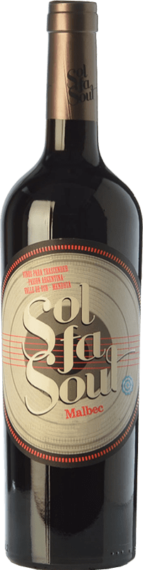 10,95 € 免费送货 | 红酒 Pelleriti Sol Fa Soul 年轻的 I.G. Valle de Uco Uco谷 阿根廷 Malbec 瓶子 75 cl