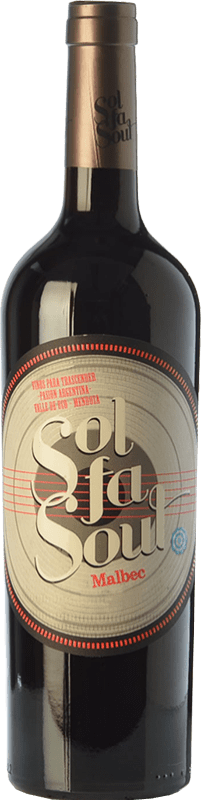 11,95 € Envio grátis | Vinho Tinto Pelleriti Sol Fa Soul Jovem I.G. Valle de Uco Vale do Uco Argentina Malbec 75 cl