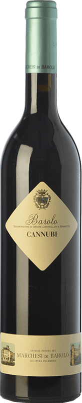 63,95 € Kostenloser Versand | Rotwein Marchesi di Barolo Cannubi D.O.C.G. Barolo Piemont Italien Nebbiolo Flasche 75 cl