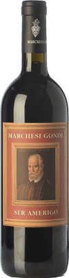 24,95 € Бесплатная доставка | Красное вино Marchesi Gondi Ser Amerigo I.G.T. Colli della Toscana Centrale Тоскана Италия Merlot, Sangiovese, Colorino бутылка 75 cl