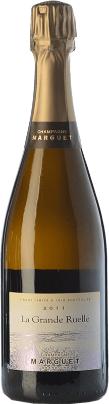 89,95 € Envio grátis | Espumante branco Marguet La Grande Ruelle Grand Cru A.O.C. Champagne Champagne França Pinot Preto Garrafa 75 cl