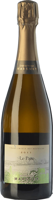 95,95 € Envio grátis | Espumante branco Marguet Le Parc Grand Cru A.O.C. Champagne Champagne França Chardonnay Garrafa 75 cl