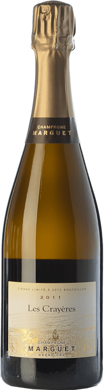 99,95 € Spedizione Gratuita | Spumante Bianco Marguet Les Crayères Grand Cru A.O.C. Champagne champagne Francia Pinot Nero, Chardonnay Eco — Biologico 75 cl