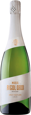 13,95 € Envío gratis | Espumoso Blanco María Rigol Ordi Brut Nature D.O. Cava Cataluña España Macabeo, Xarel·lo, Parellada 75 cl