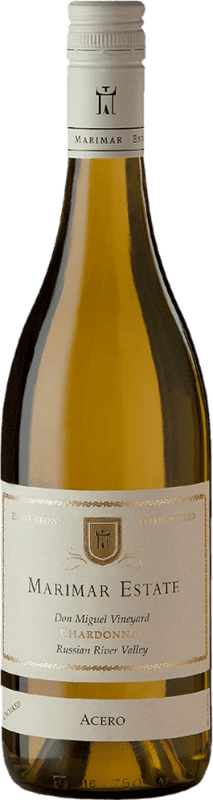 34,95 € Envío gratis | Vino blanco Marimar Estate Acero I.G. Russian River Valley Russian River Valley Estados Unidos Chardonnay Botella 75 cl