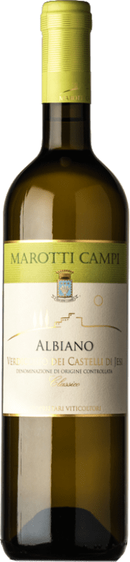 7,95 € Spedizione Gratuita | Vino Bianco Marotti Campi Albiano Giovane D.O.C. Verdicchio dei Castelli di Jesi Marche Italia Verdicchio 75 cl