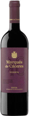 13,95 € Kostenloser Versand | Rotwein Marqués de Cáceres Reserve D.O.Ca. Rioja La Rioja Spanien Tempranillo, Grenache, Graciano Flasche 75 cl