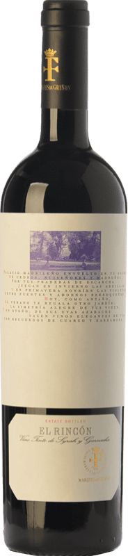 19,95 € Envío gratis | Vino tinto Marqués de Griñón El Rincón Crianza D.O. Vinos de Madrid Comunidad de Madrid España Syrah, Garnacha Botella 75 cl