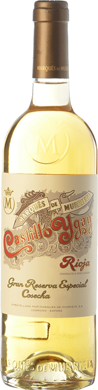 1 101,95 € 免费送货 | 白酒 Marqués de Murrieta Castillo Ygay 岁 1986 D.O.Ca. Rioja 拉里奥哈 西班牙 Viura, Malvasía 瓶子 75 cl
