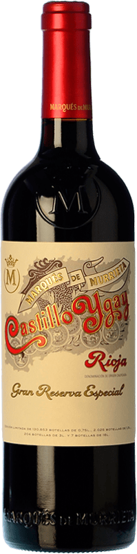222,95 € 免费送货 | 红酒 Marqués de Murrieta Castillo Ygay Especial 大储备 D.O.Ca. Rioja 拉里奥哈 西班牙 Tempranillo, Mazuelo 瓶子 75 cl