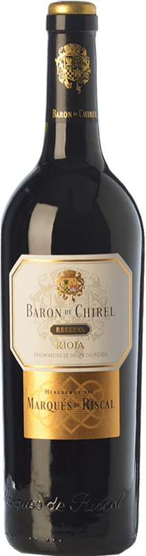 99,95 € Free Shipping | Red wine Marqués de Riscal Barón de Chirel Reserve D.O.Ca. Rioja The Rioja Spain Tempranillo, Cabernet Sauvignon Bottle 75 cl