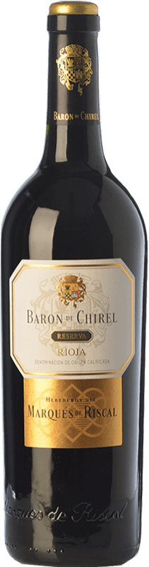 111,95 € Kostenloser Versand | Rotwein Marqués de Riscal Barón de Chirel Reserve — Gereift D.O.Ca. Rioja La Rioja Spanien Tempranillo, Cabernet Sauvignon Flasche 75 cl