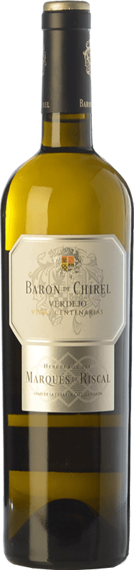 53,95 € Envío gratis | Vino blanco Marqués de Riscal Barón de Chirel Crianza I.G.P. Vino de la Tierra de Castilla y León Castilla y León España Verdejo Botella 75 cl