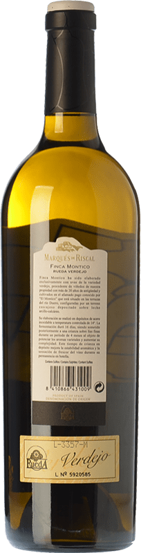 14,95 € Free Shipping | White wine Marqués de Riscal Finca Montico D.O. Rueda Castilla y León Spain Verdejo Bottle 75 cl
