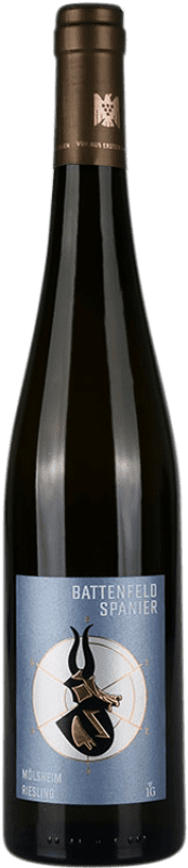 29,95 € Envío gratis | Vino Blanco Battenfeld Spanier Mölsheim Trocken — Seco Q.b.A. Rheinhessen Rheinhessen Alemania Riesling Eco — Ecológico 75 cl