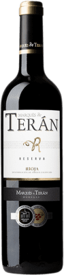 12,95 € Spedizione Gratuita | Vino rosso Marqués de Terán Riserva D.O.Ca. Rioja La Rioja Spagna Tempranillo, Grenache, Mazuelo Bottiglia 75 cl