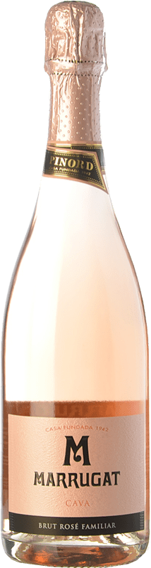 12,95 € Envío gratis | Espumoso rosado Marrugat Rosé Familiar Brut Reserva D.O. Cava Cataluña España Garnacha Botella 75 cl