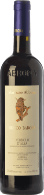 19,95 € Envio grátis | Vinho Tinto Abbona Bricco Barone D.O.C. Nebbiolo d'Alba Piemonte Itália Nebbiolo 75 cl